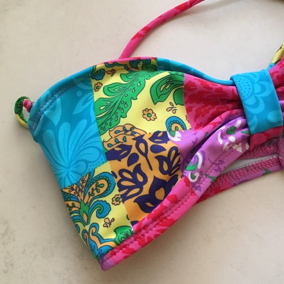 Multi-pattern bandeau bathing suit - Picture 11 of 12